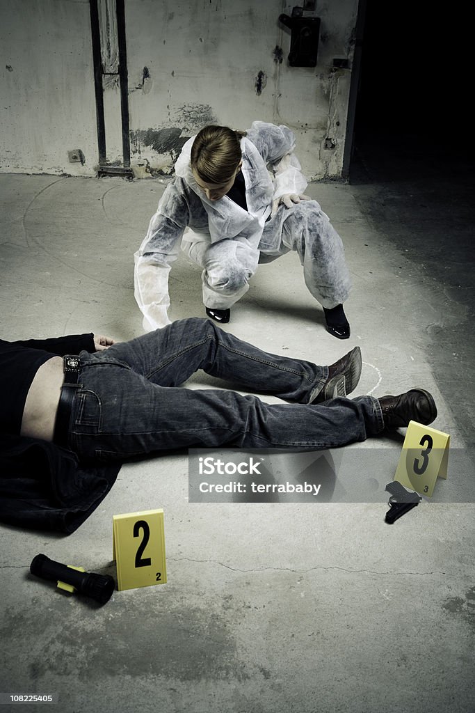 Investigação criminal - Royalty-free Cena do Crime Foto de stock