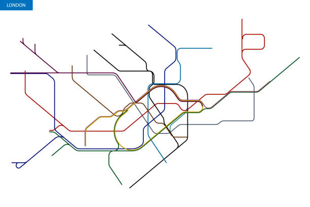 ilustraciones, imágenes clip art, dibujos animados e iconos de stock de rgb основные - london underground