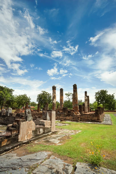 istock Ancient ruined Wat Chetuphon Luang in Sukhothai 1082255510