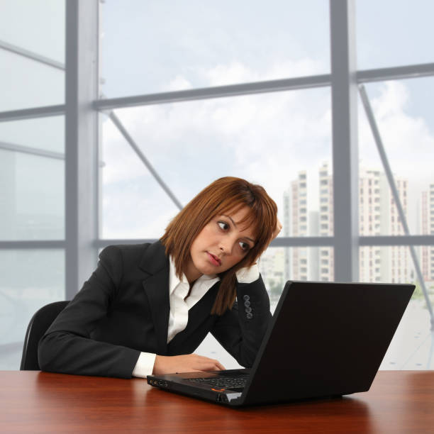 istock Tired Businesswoman 108225604