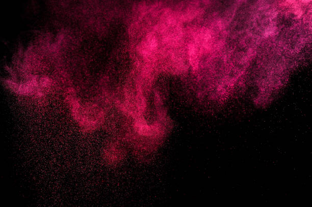 istock Abstract red and pink paint Holi. 1082260598