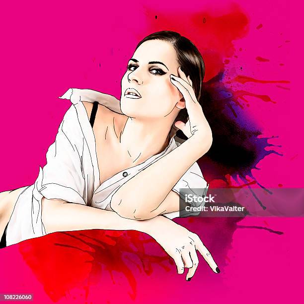 Trendy Drawing Stock Illustration - Download Image Now - Fashion, Pop Art, Abstract