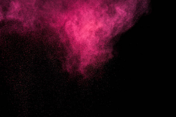 istock Abstract red and pink paint Holi. 1082260608