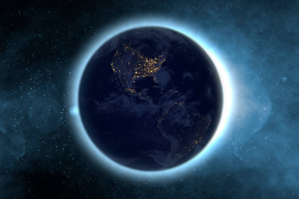 istock planet earth with glow circuit in outer galaxy space. Elements of this image furnished by NASA f 1082263992