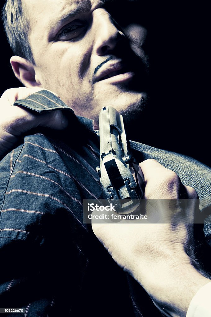 Gangster liefen by Police - Lizenzfrei Al Capone Stock-Foto