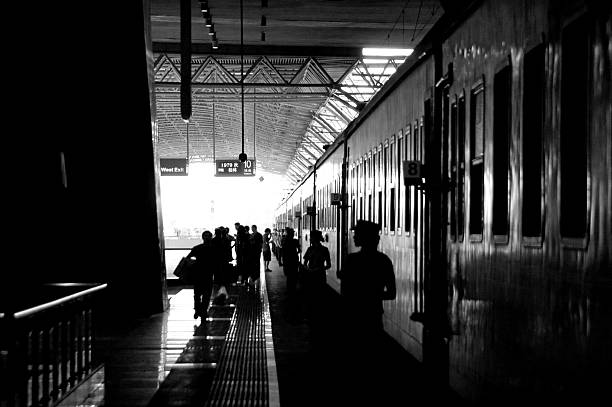 istock Silhouette of People Waiting at Train Station 108226726