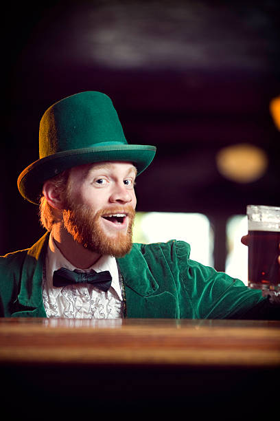istock Irish / Leprechaun Character Series with Pint of Beer 108227103