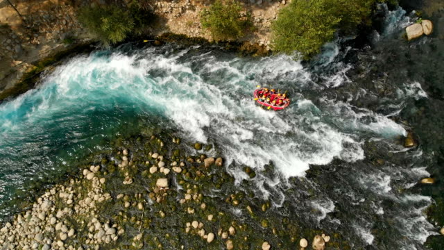 Slow Motion Rafting in a River