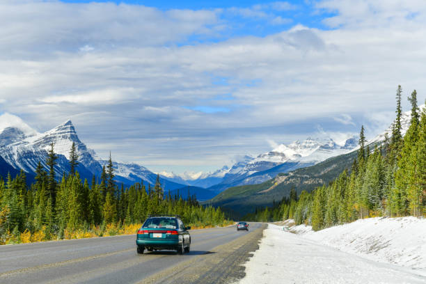 istock 93 Icefield Parkway in Autumn, Jasper National park,Canada 1082271344