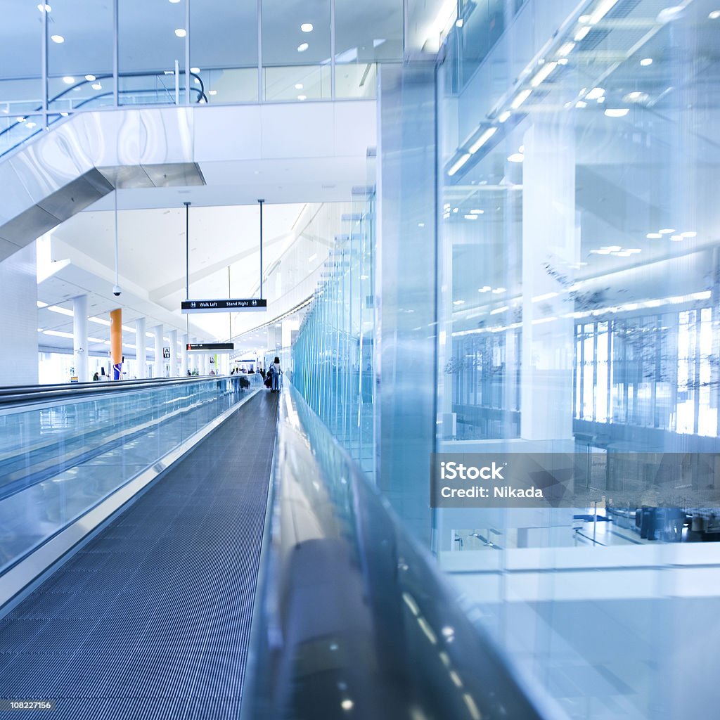 Rollender Bürgersteig - Lizenzfrei Flughafen Stock-Foto