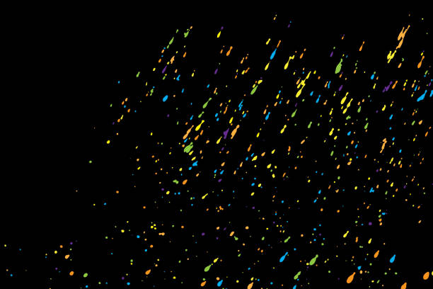 istock Abstract explosion. Ink spray in watercolour, cloud of ink isolated on black blow. Abstract banner paints. 1082275524