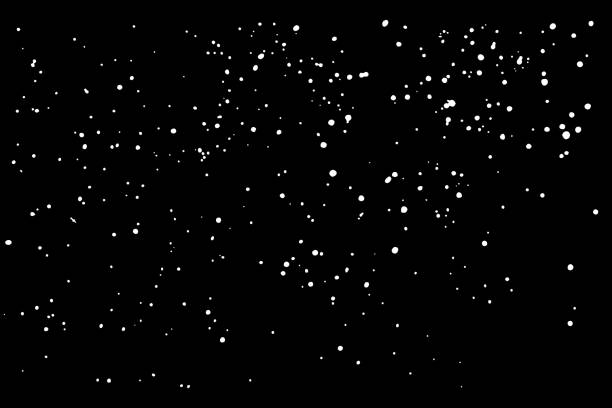 istock Falling and blow snow texture pattern on black background. Christmas and winter holiday mood Background. Snowstorm snow with white snowflakes winter and holiday background. Winter weather background. 1082275564