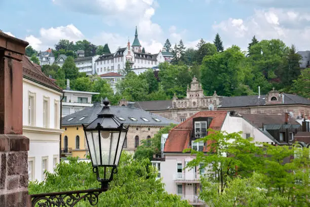 View on Baden-Baden panoramic cityscape, Baden-Wurttemberg, Germany