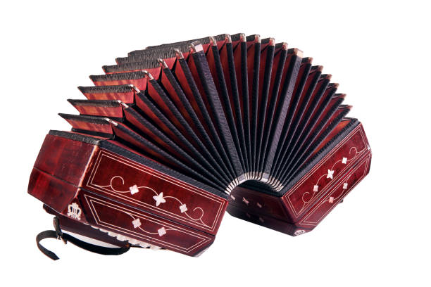 istock Bandoneon, tango instrument, isolated on white 1082281374