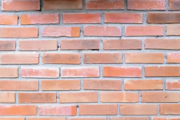 Orange brick wall is a background
