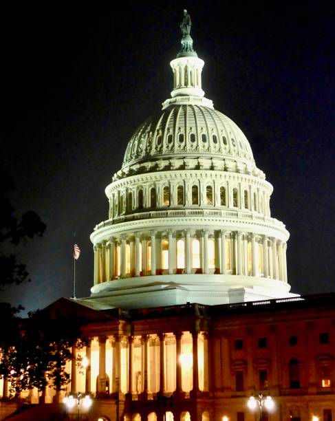 istock U.S. Capitol Building is illuminated at night in Washington, DC 1082284110