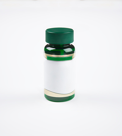 pill bottle with blank face