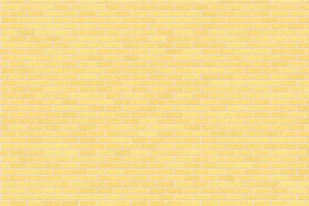 黄色のレンガ壁の抽象的な背景。レンガの質感 - old backgrounds brown concrete点のイラスト素材／クリップアート素材／マンガ素材／アイコン素材