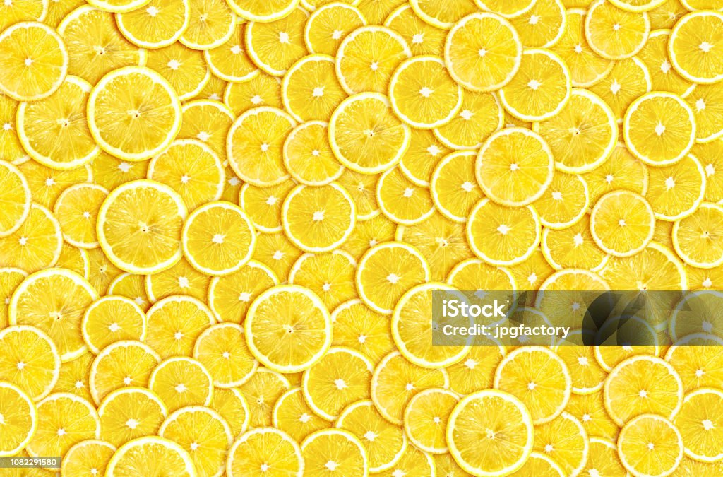abstrakte Zitronenscheiben - Lizenzfrei Zitrone Stock-Foto