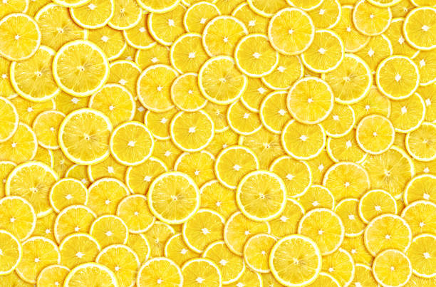 абстрактные ломтики лимона - ломтик фотографии стоковые фото и изображения