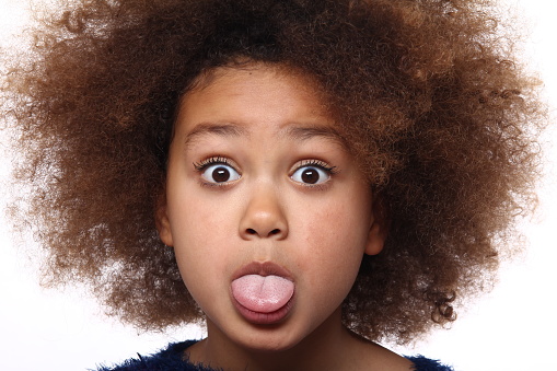 Beautiful little afro girl