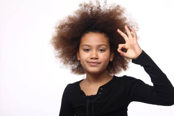 istock Beautiful little afro child 1082307260