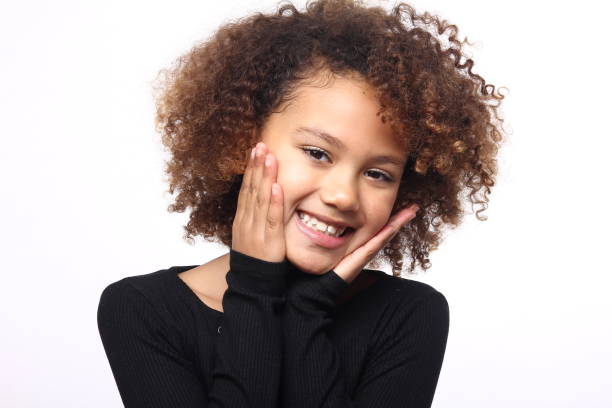 istock Beautiful little afro child 1082307370