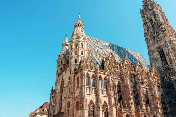 istock St. Stephen's cathedral in Vienna city at sunny day. 1082322682