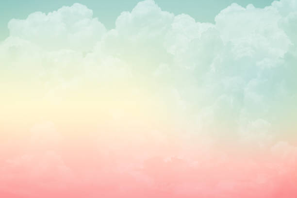 istock fantasy cloudy sky with pastel gradient color, nature abstract background 1082331118