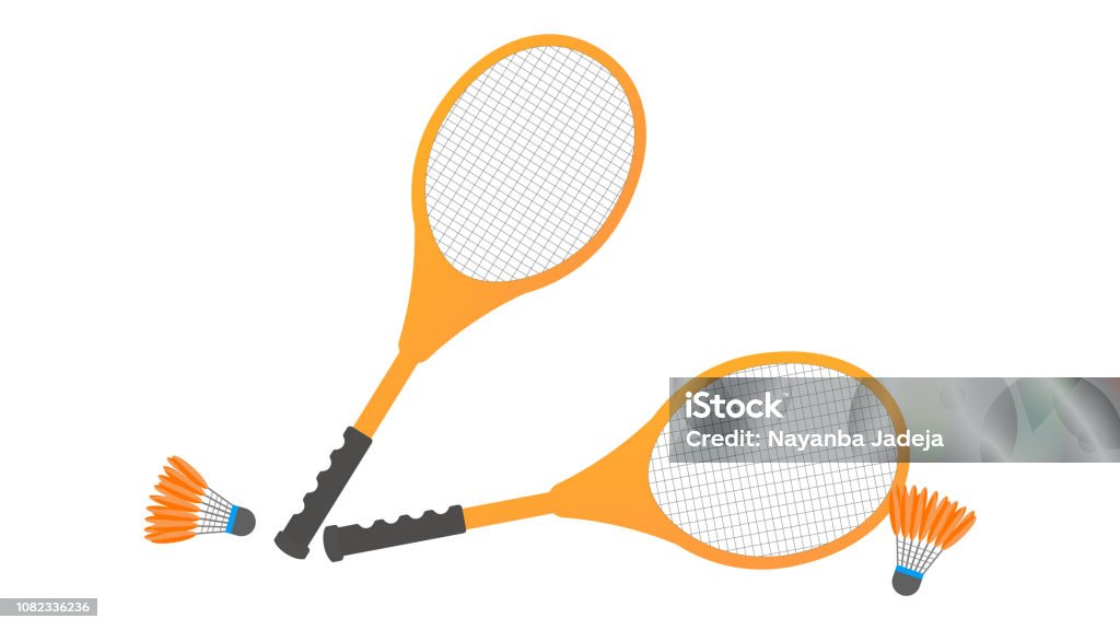 Badminton sport kit Abstract stock vector