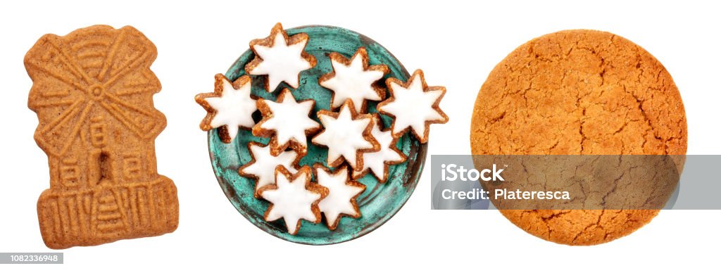 A Set Of Isolated Christmas Biscuits Scandinavian Spekulatius German
