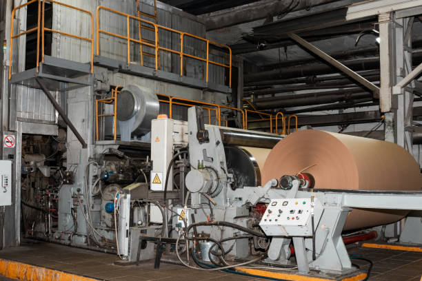 istock Paper production plant 1082337110