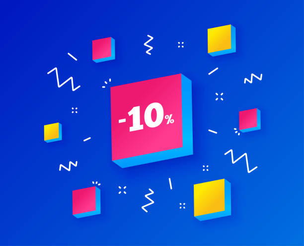 istock 10 percent discount sign icon. Sale symbol. Vector 1082340170