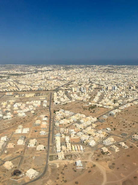 istock Aerial View Over a Town in Oman 1082353408