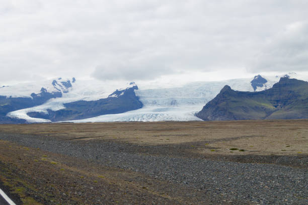 istock Vatnajokull glacier side view, south Iceland landscape. 1082355836