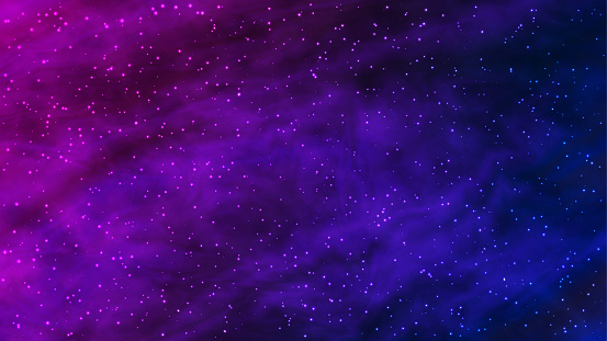 Colorful vivid background. Night starry sky. Northern lights. Nebula full of stars. Outer space. Vector, eps 10.