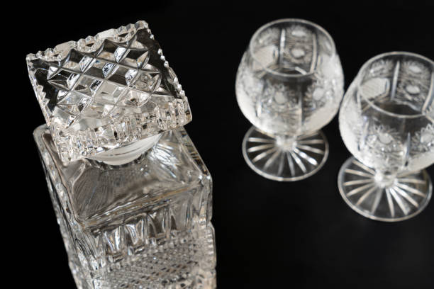 istock Brandy glass bottle and two brandy glasses 1082362668