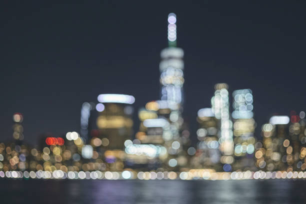 istock Blurred New York City skyline, USA. 1082371462