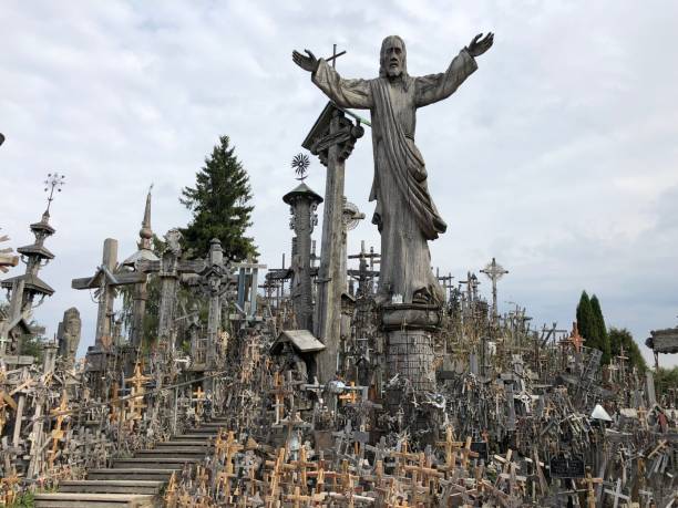 istock Hill of Crosses - Jesus on high... 1082371554