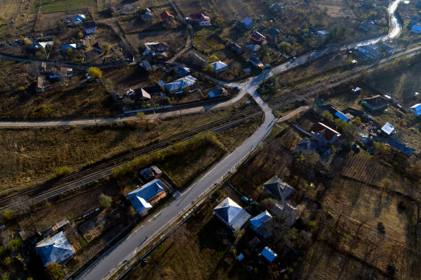 vue aérienne drone avec développement immobilier - Photo