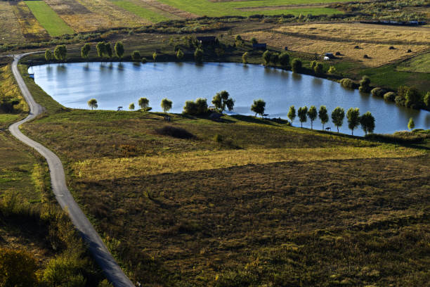 Drohne Antenne Sicht mit See – Foto