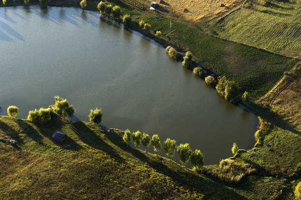 Drohne Antenne Sicht mit See – Foto