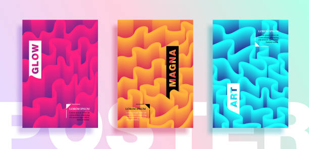 istock Posters or Covers with liquid wavy lines.  Placards, Flyers and Banner Designs. vector illustration 1082376080