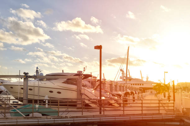 istock Port of Miami at sunset. 1082381734