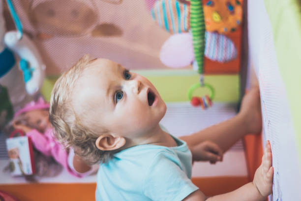 istock Portrait of cute baby. 1082384828