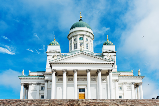 Lutheran cathedral in the Old Town of Helsinki, Finland