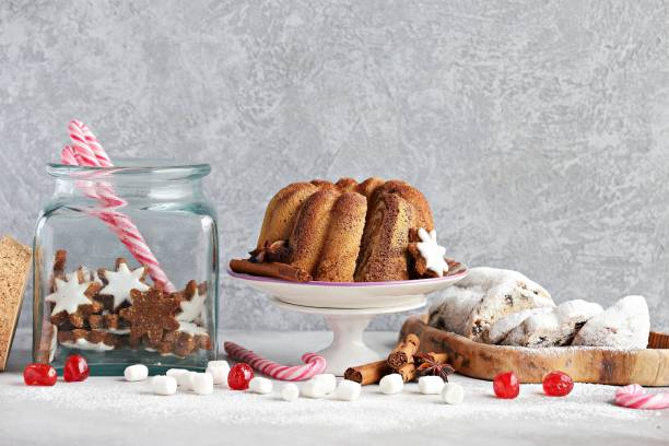 istock Christmas festive dessert table 1082388822