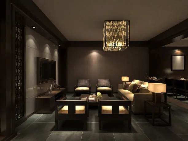 Photo of Chinese Living Room Interior