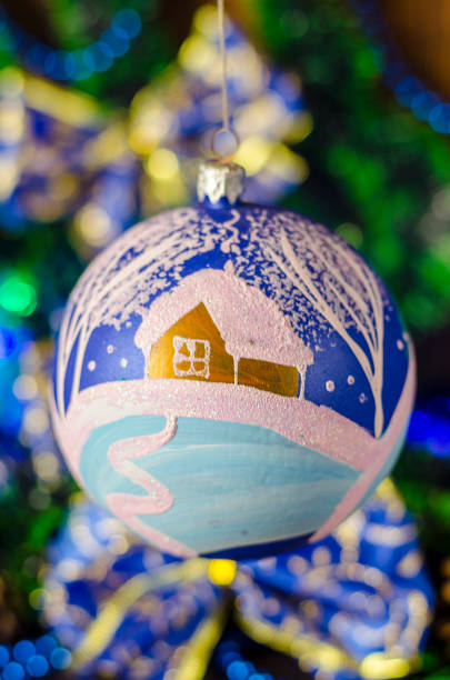 istock Christmas background, toys on the Christmas tree 1082397788