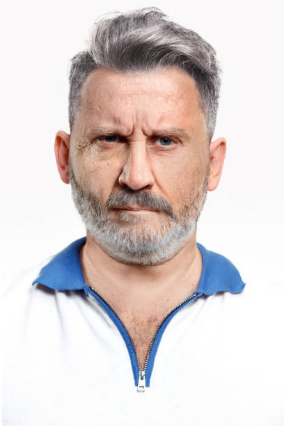 istock Portrait of angry old man 1082408556